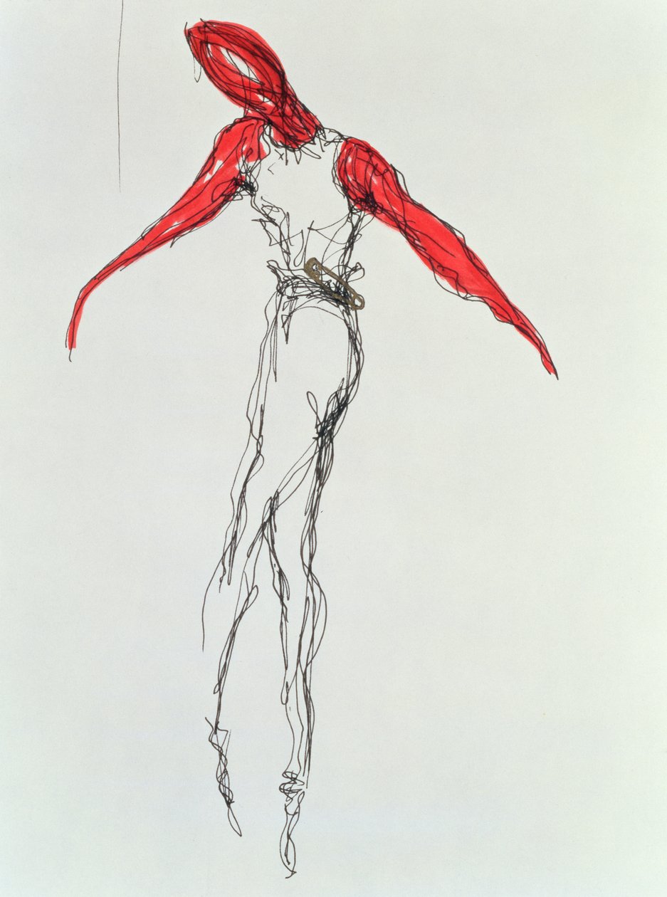 The Dancer, 1997 (blæk på papir) af Stevie Taylor