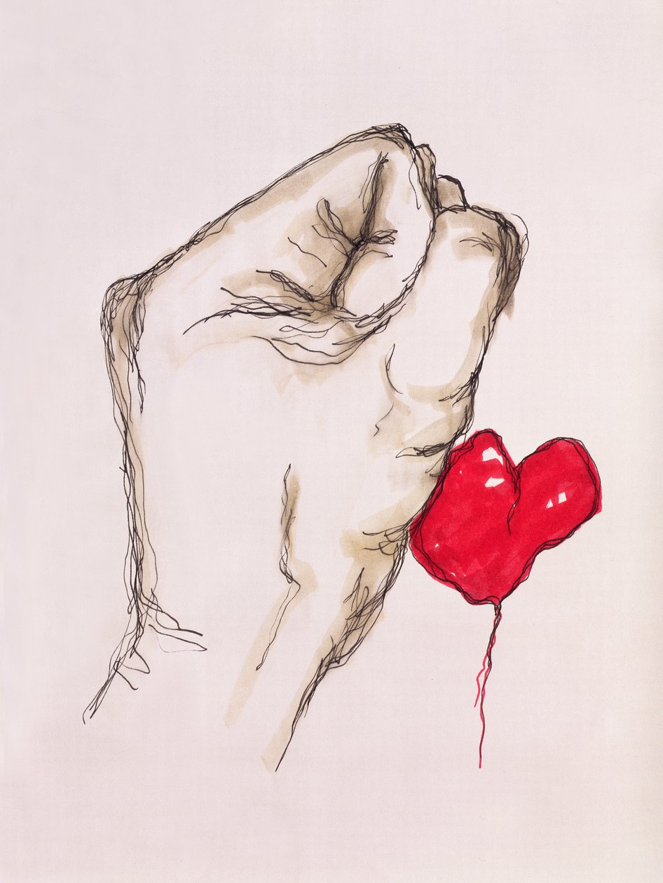 Tough Love, 1996 (pen og blæk) af Stevie Taylor