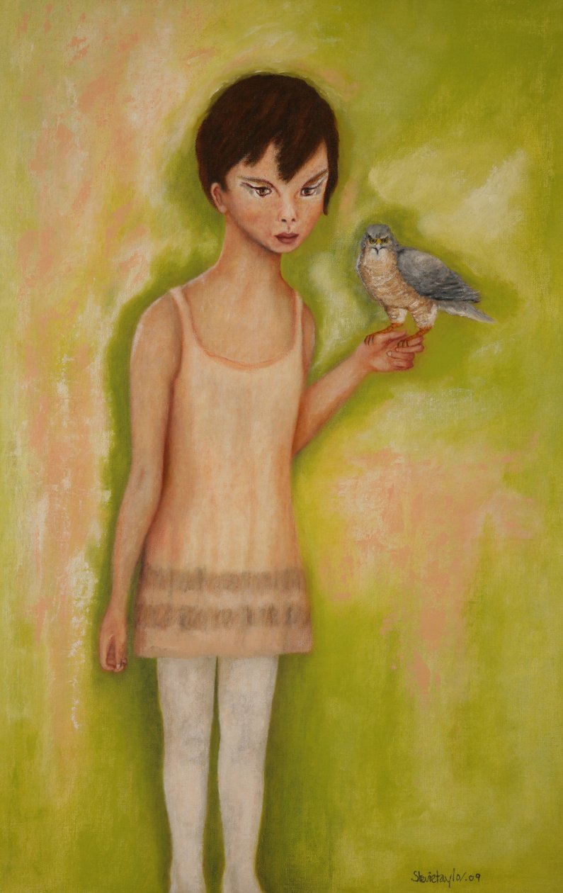 Trust-Girl with a Sparrow Hawk, 2010 af Stevie Taylor