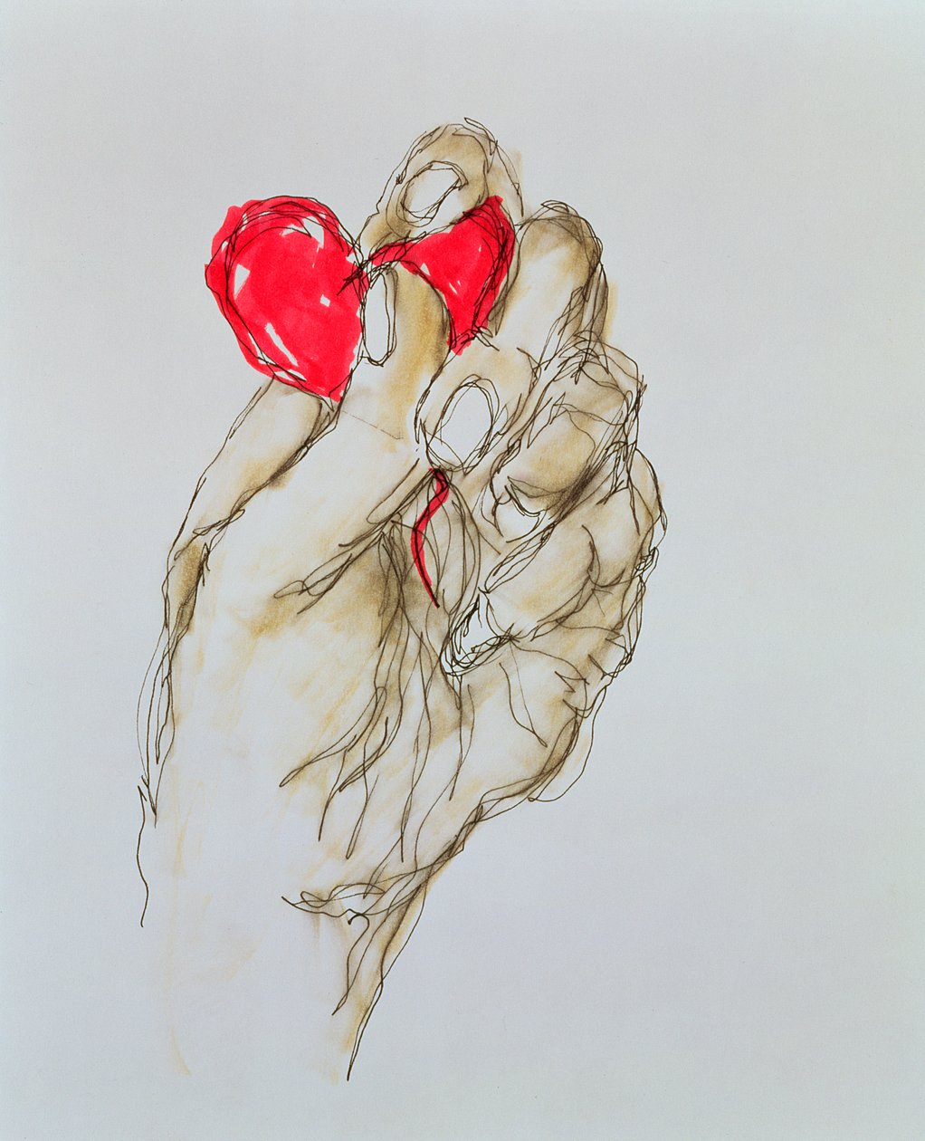 You Gave Me Your Heart, 1996 (blæk på papir) af Stevie Taylor