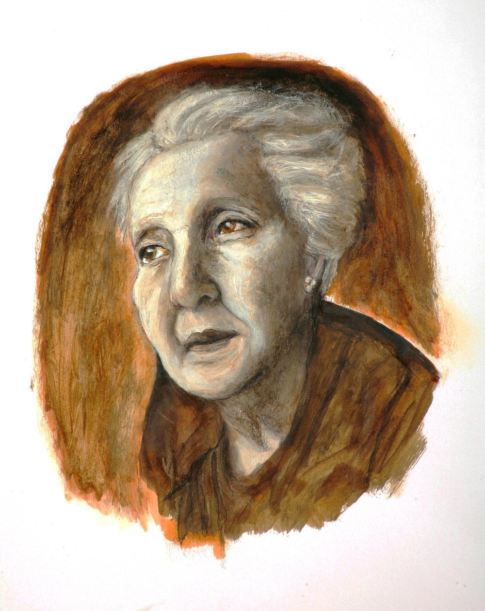Melanie Klein, 2012 (pen og blæk på papir) af Stevie Taylor