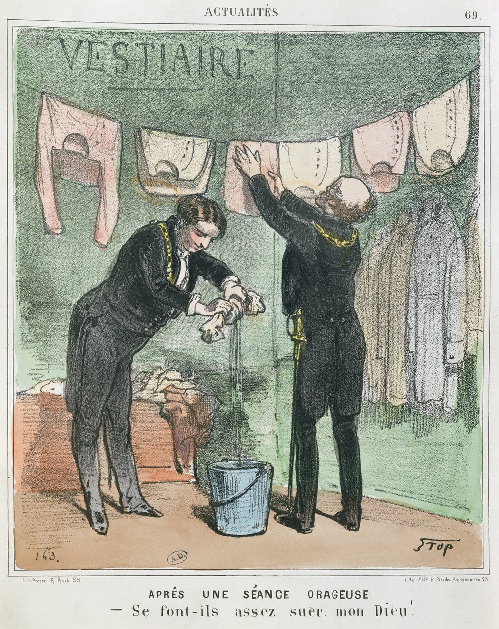 Efter et stormfuldt møde", ca.1850 af Stop