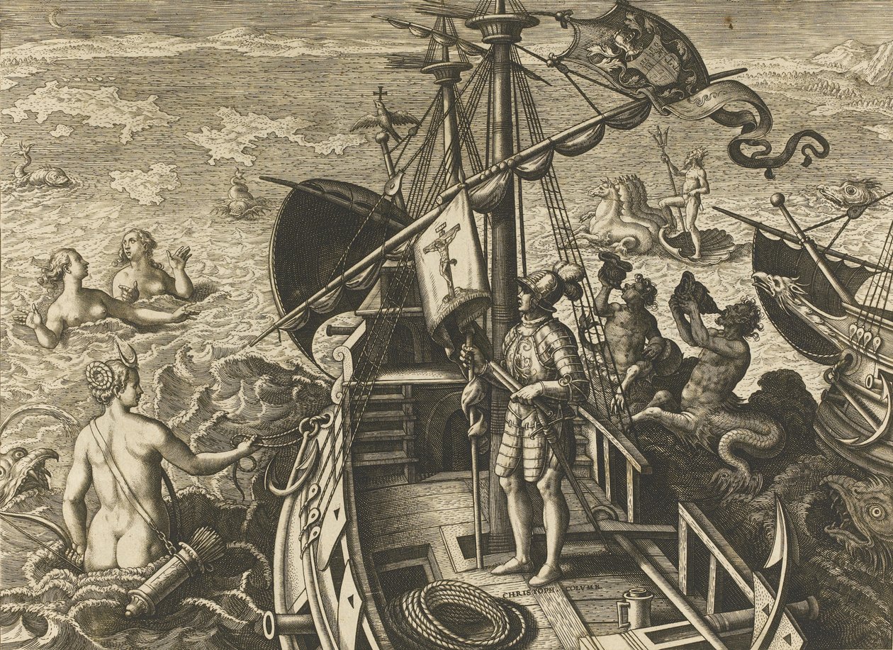 Opdagelsen af ​​Christopher Columbus Liguriske Amerika af Stradanus