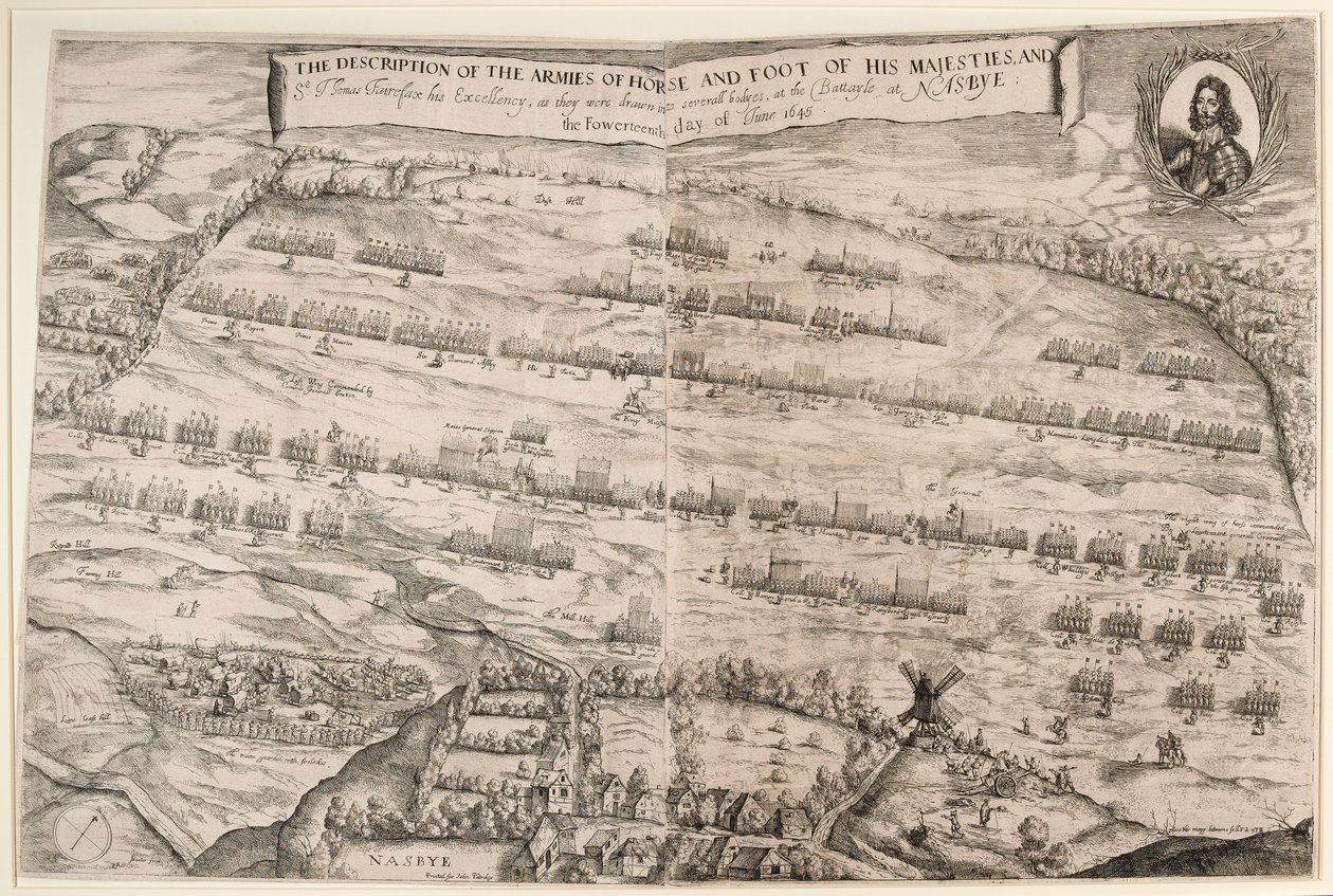 Beskrivelse af Hans Majestæters hære af hest og fod og Sir Thomas Fairefax; den fjortende dag i juni 1645 af Streeter