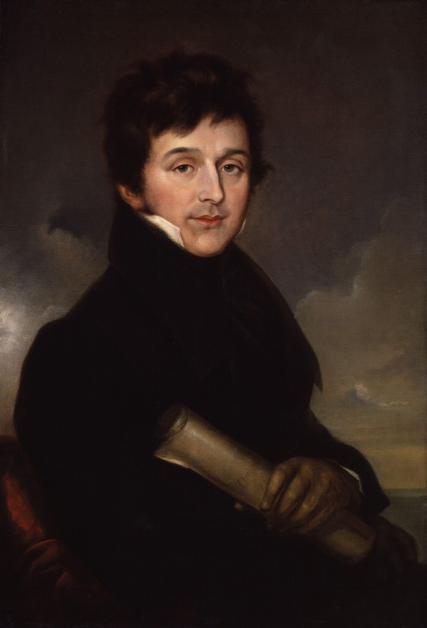 Portræt af komponisten Charles Edward Horn 1786-1849, ca 1825 af Stroely