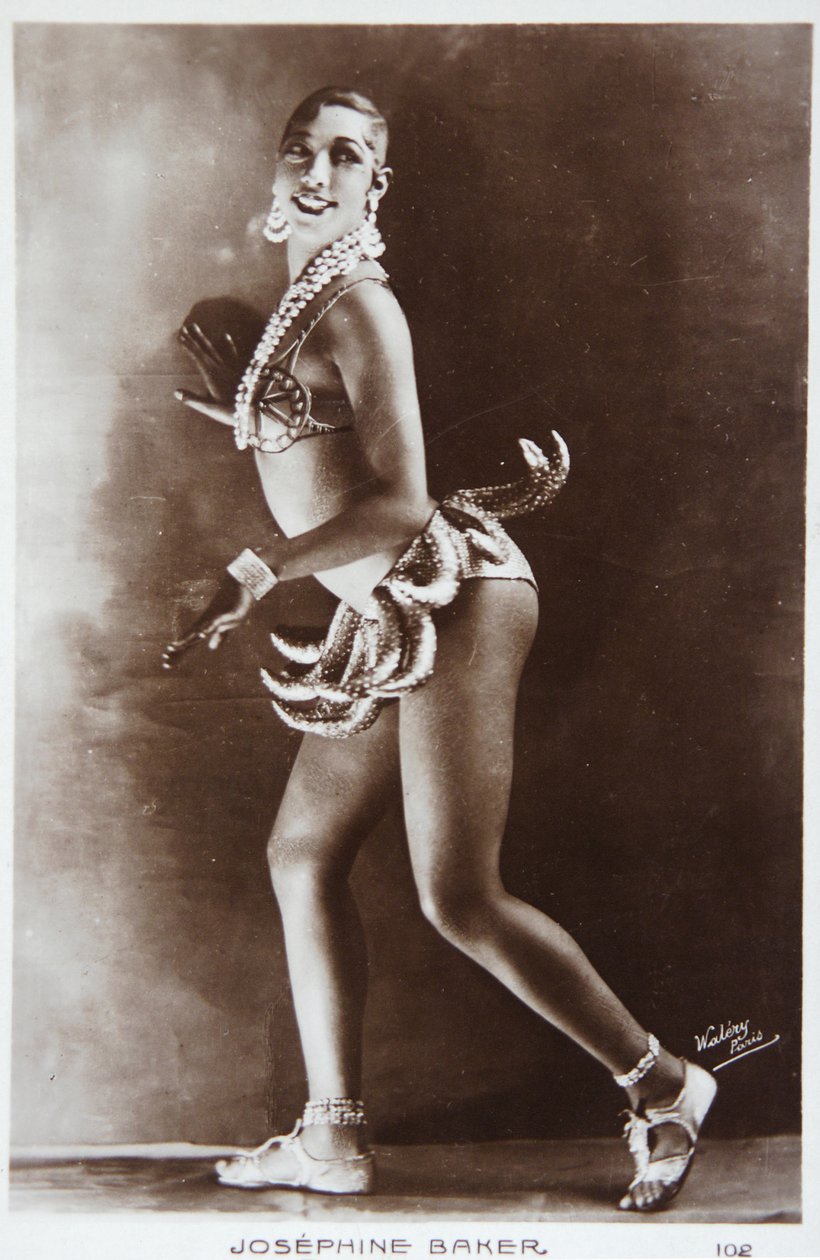 Kunst. Underholdning. Josephine Baker på Folies Bergeres, Paris. Foto af Walery, Frankrig, ca. 1925-30 (foto) af Studio Walery