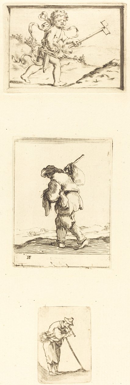 Ark med ætsninger af Style of Jacques Callot