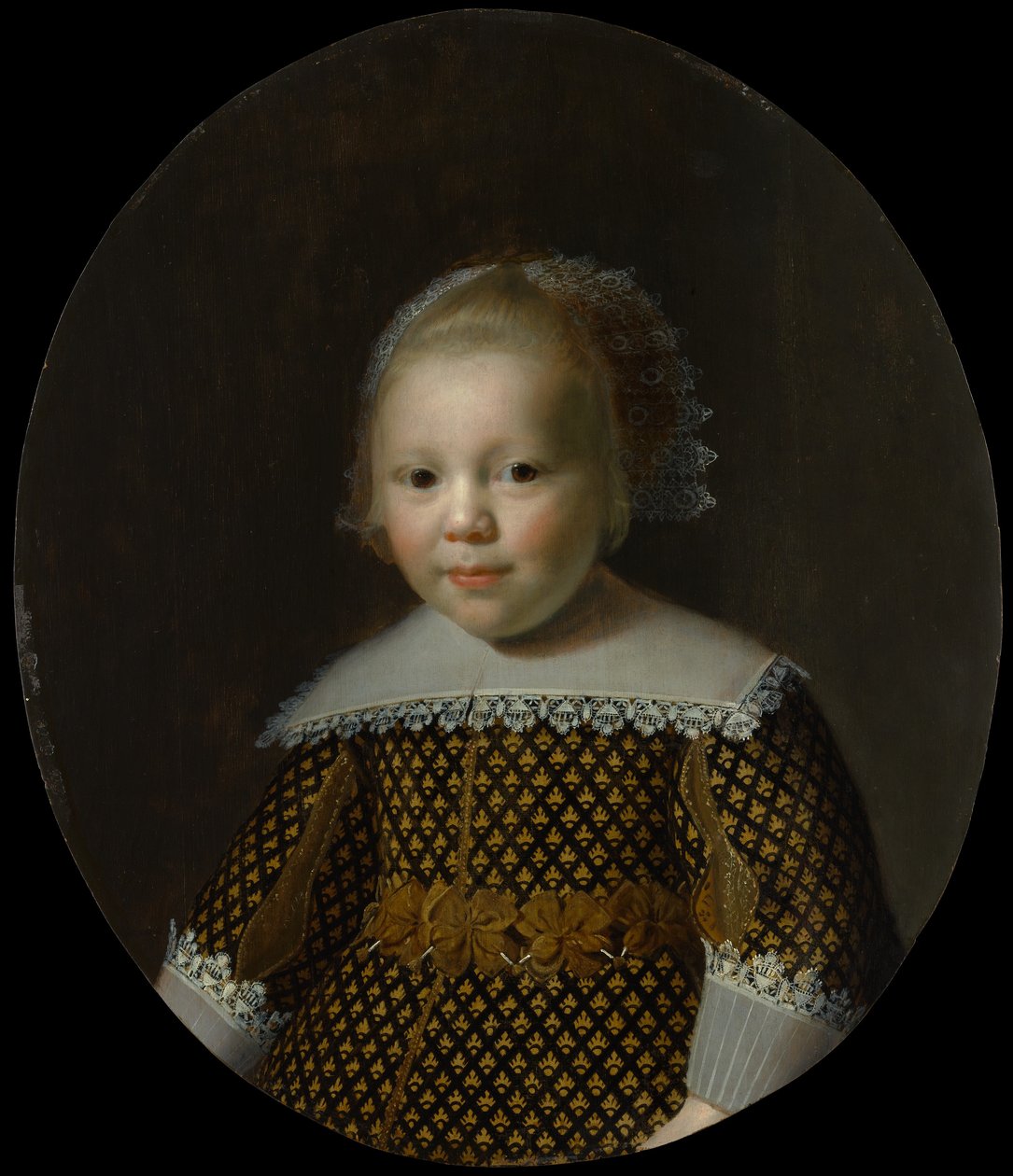 Portræt af en ung dreng. af Style of Paulus Moreelse