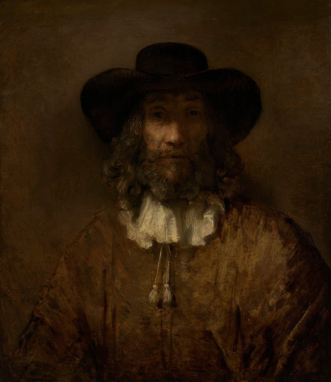 Mand med skæg. af Style of Rembrandt