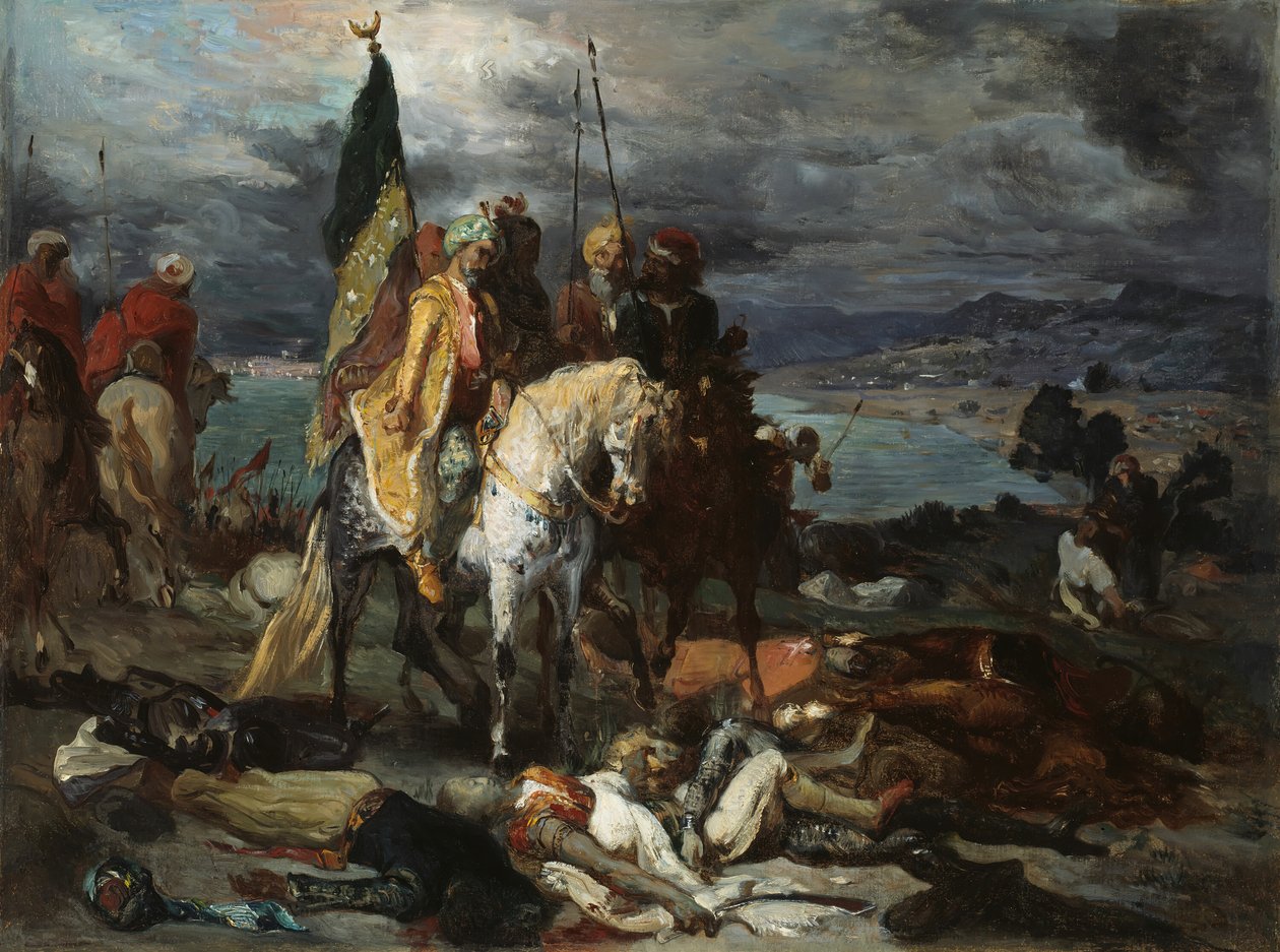 Saracenere og korsfarere, ca. 1846. af Style of Théodore Chassériau.