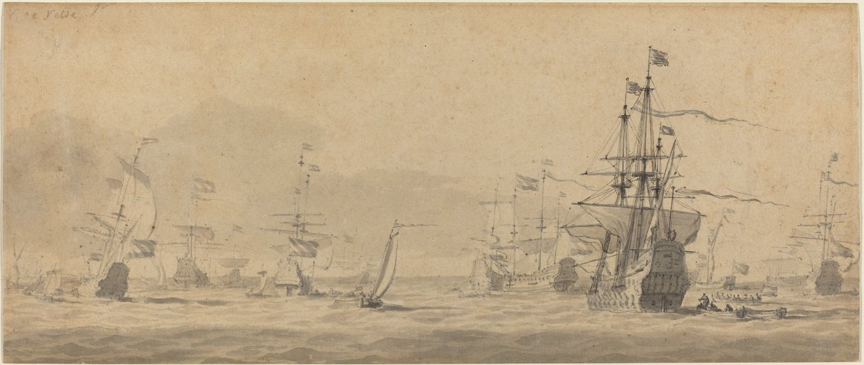 Marine af Style of Willem van de Velde the Younger