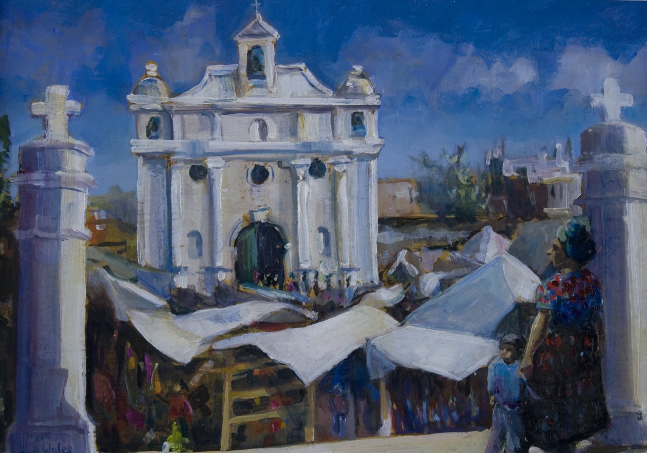 Markedsdag i Guatemala, 2011, af Sue Wales