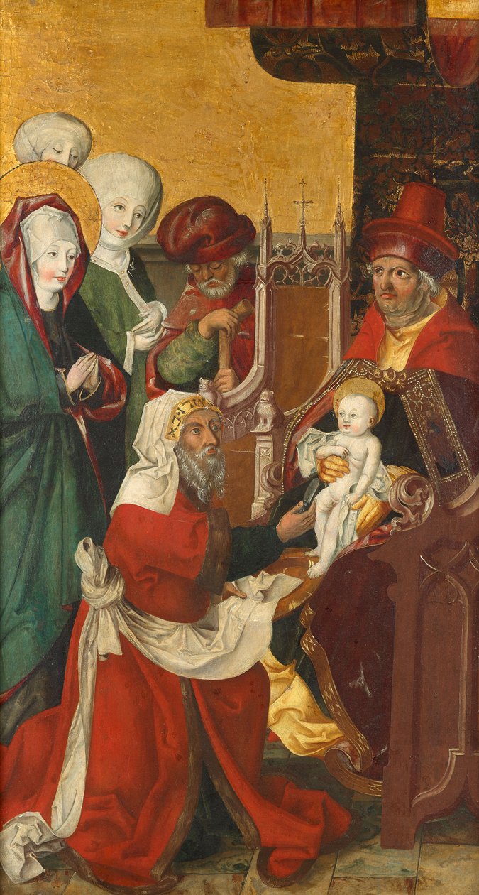 Kristi omskæring (indvendigt); Visitation Mary (Eksteriør) af Südtiroler Maler