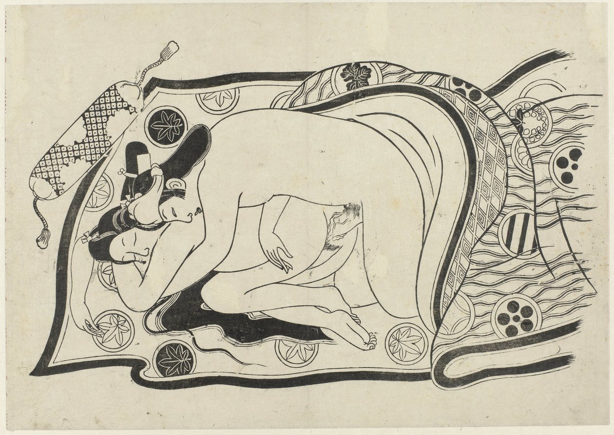 Erotisk show Hana ni Yosurukyo (serietitel) af Sugimura Jihei (attributed to)