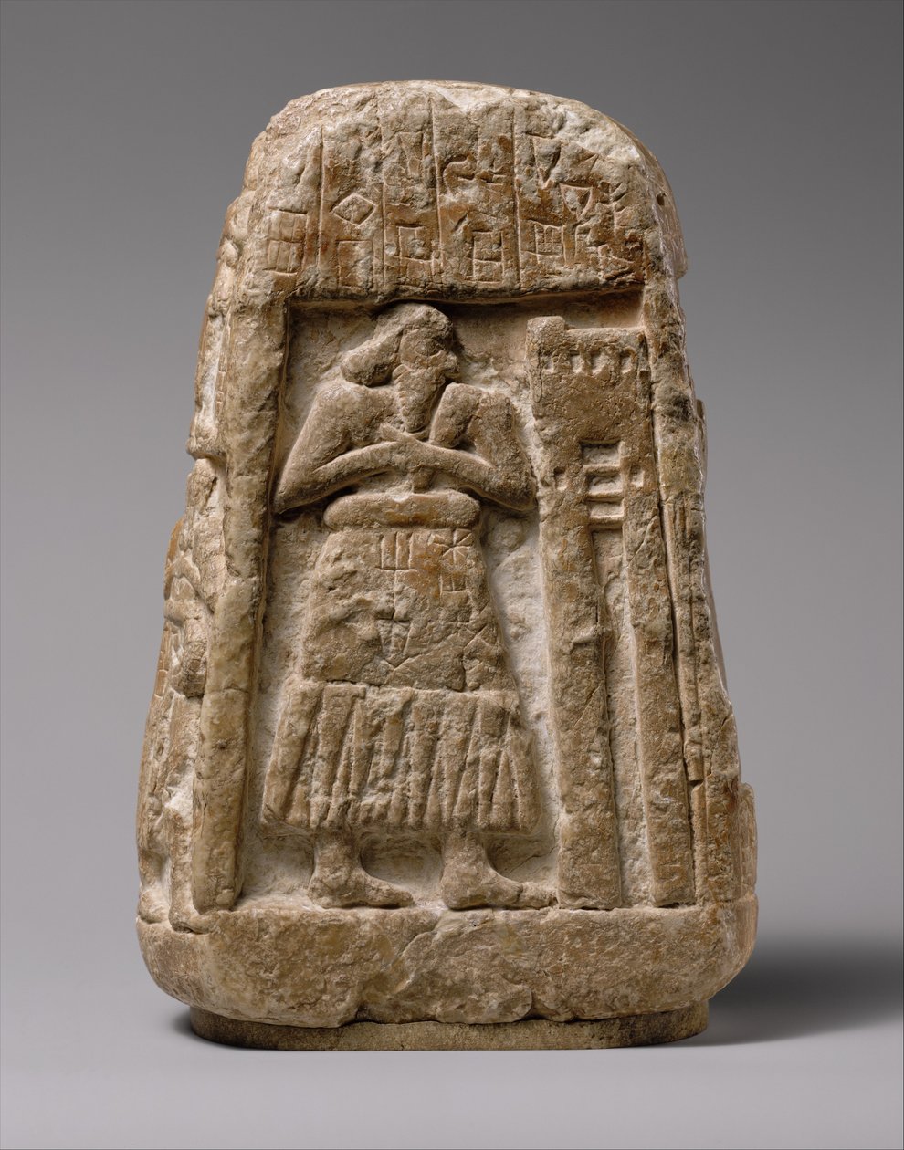 Stele of Ushumgal, 2900-2700 f.Kr. (gipsalabast) af Sumerian Sumerian