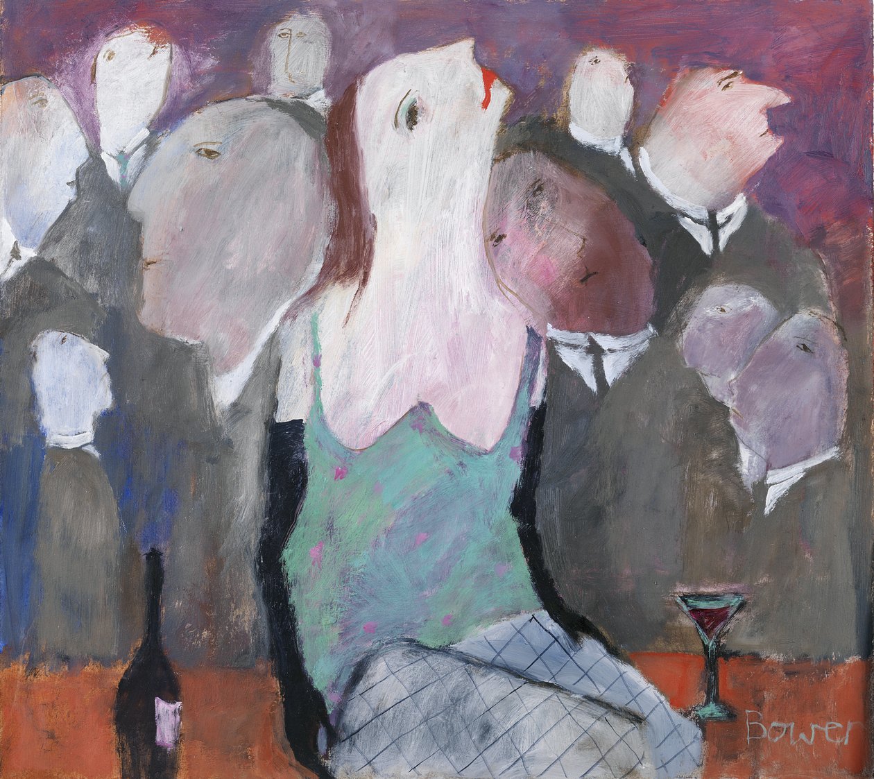 Mænd i grå jakkesæt, 2008 af Susan Bower