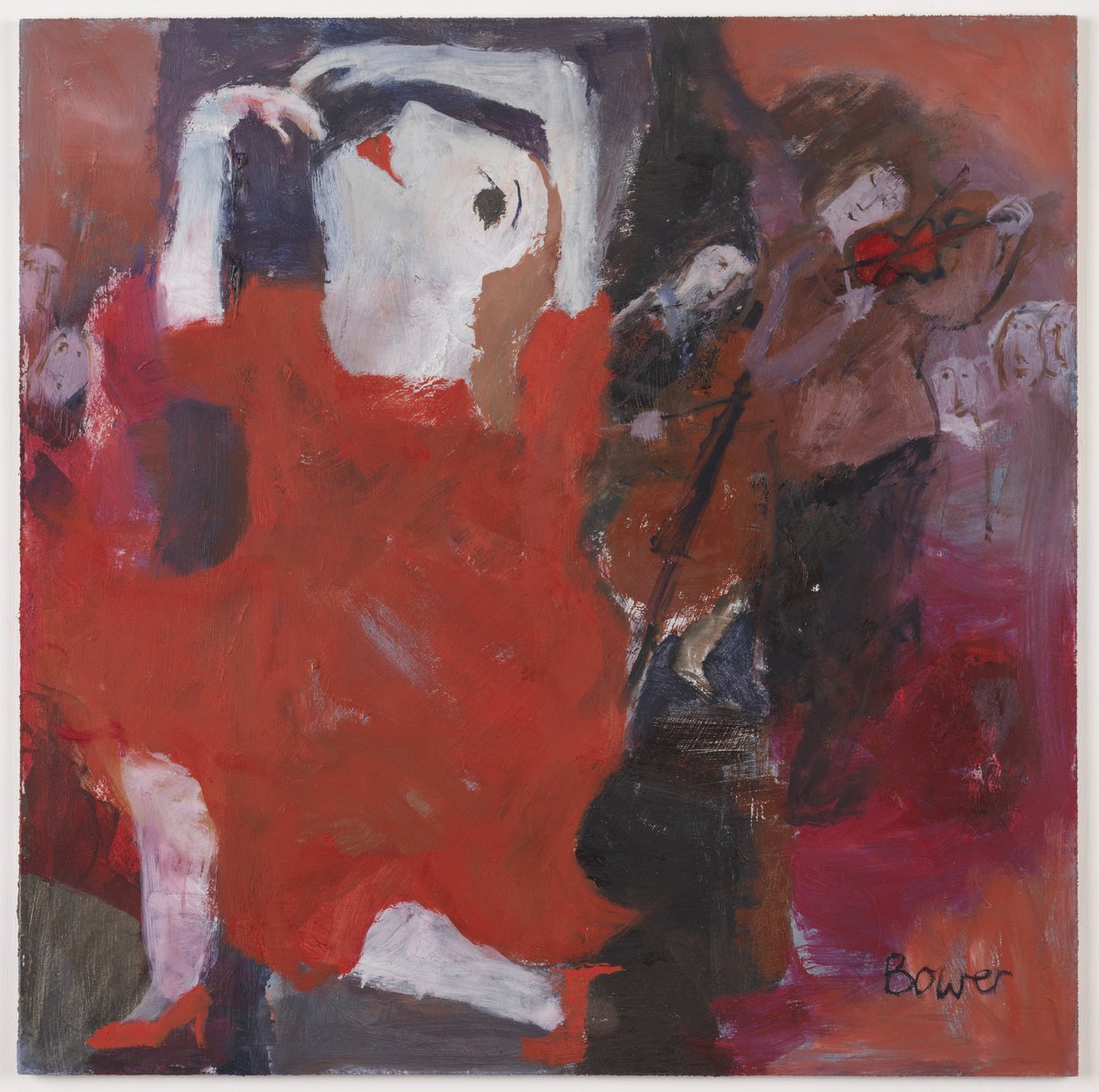 Rød violin, 2007 af Susan Bower