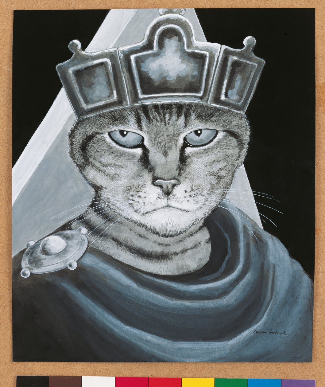 Illustration fra Cats Galore! Et kompendium over kultiverede katte (udg. 2015) af Susan Herbert