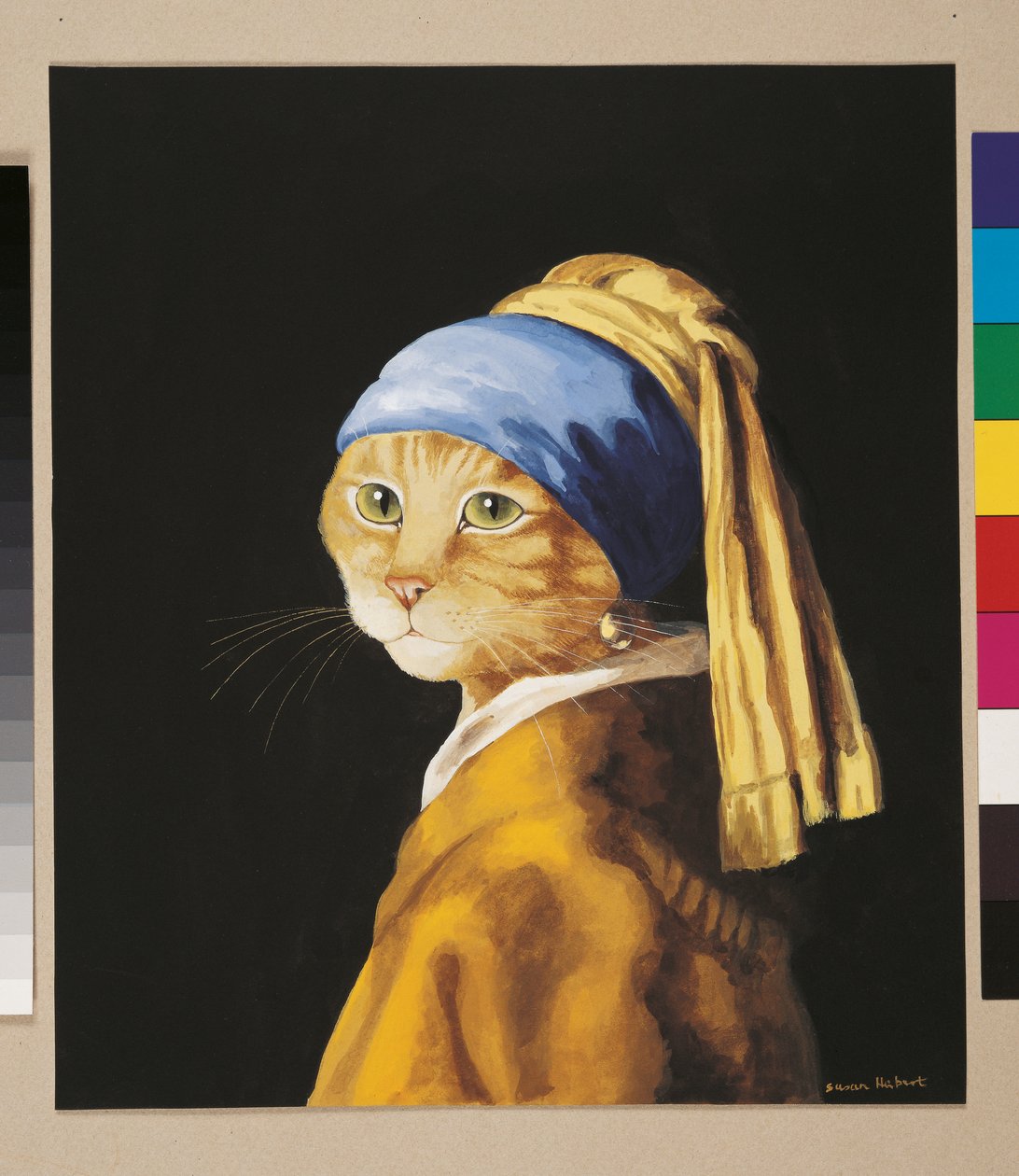 Illustration fra Cats Galore! Et kompendium over kultiverede katte (udg. 2015) af Susan Herbert
