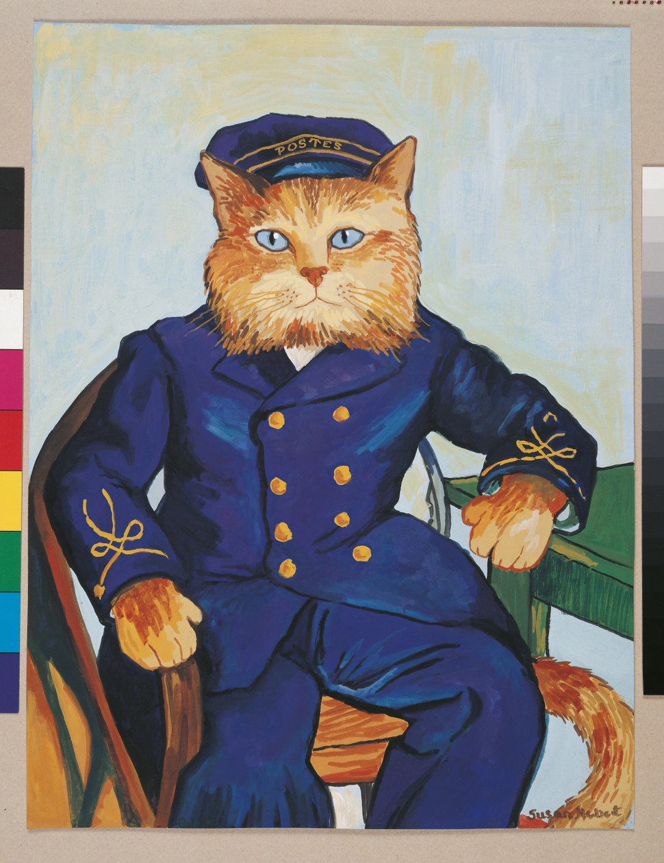 Illustration fra Cats Galore! Et kompendium over kultiverede katte (udg. 2015) af Susan Herbert