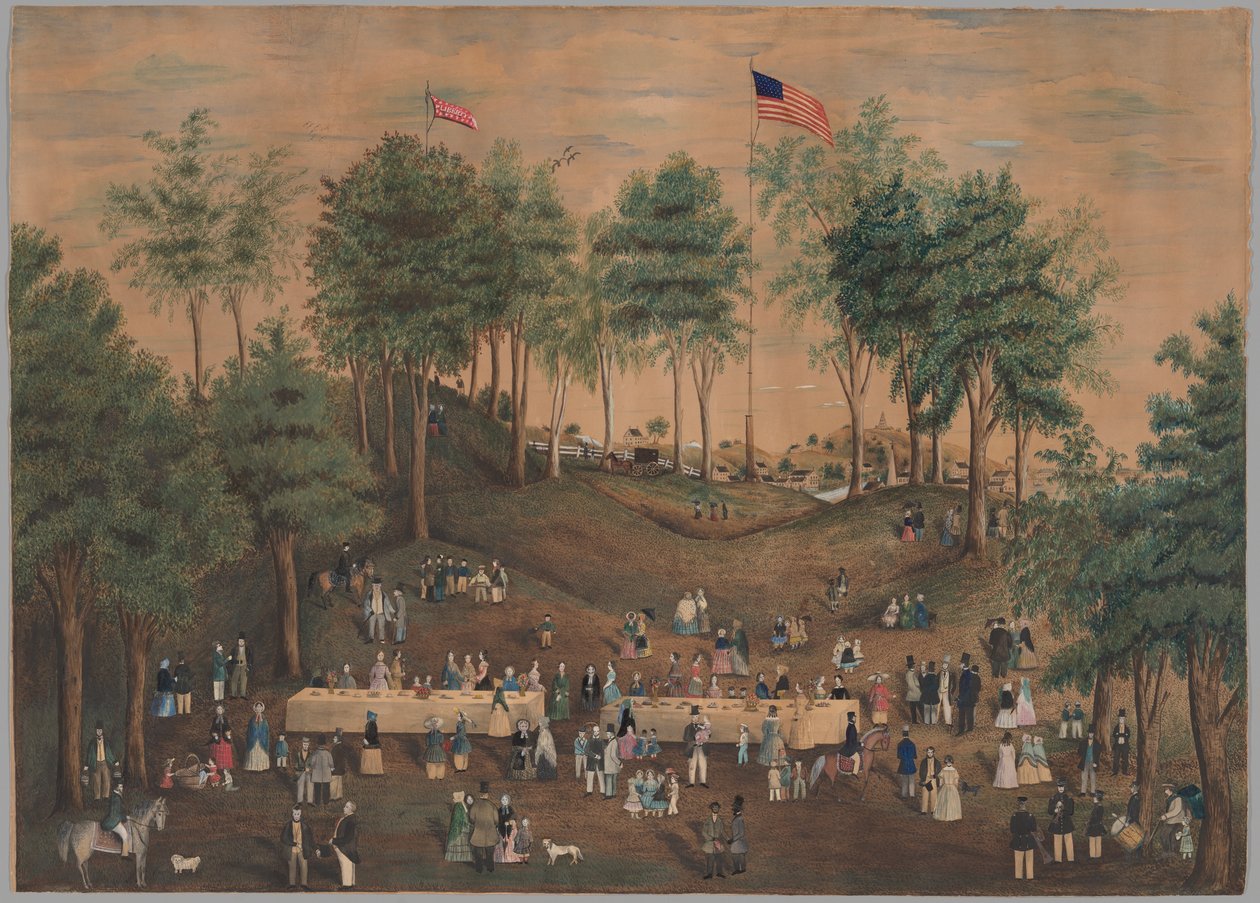 Anti-slaveri picnic ved Weymouth Landing, Massachusetts af Susan Torrey Merritt