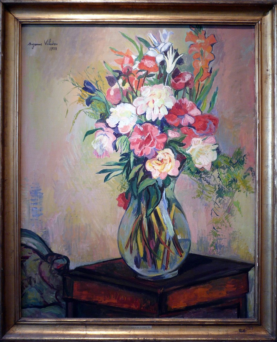 Blomsterbuket af Marie Clementine (Suzanne) Valadon