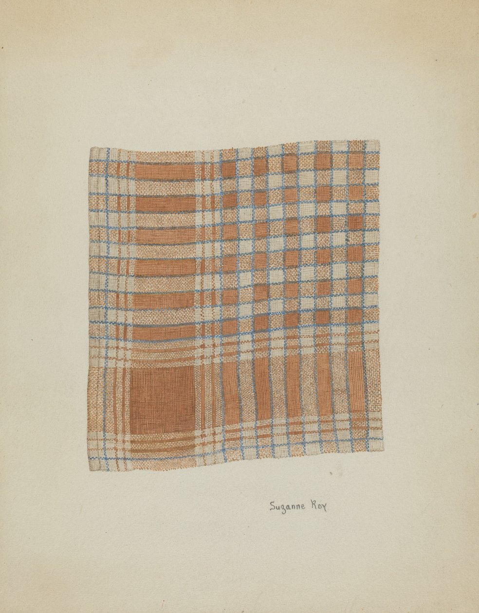 Vævet serviet, ca. 1937. af Suzanne Roy