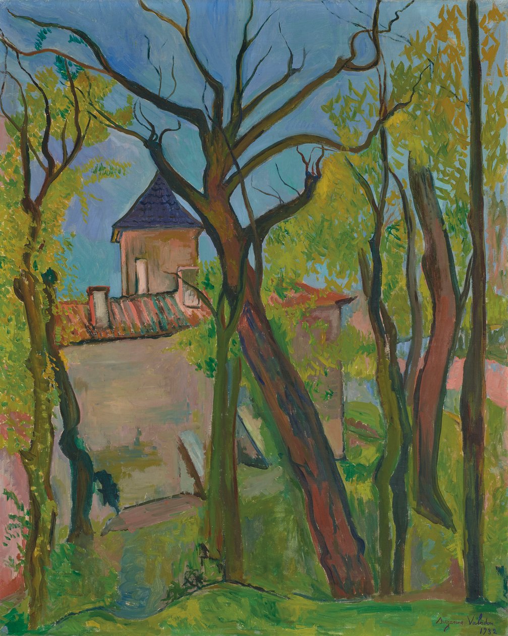 Landskab ved Saint-Bernard Ain, 1932. af Suzanne Valadon