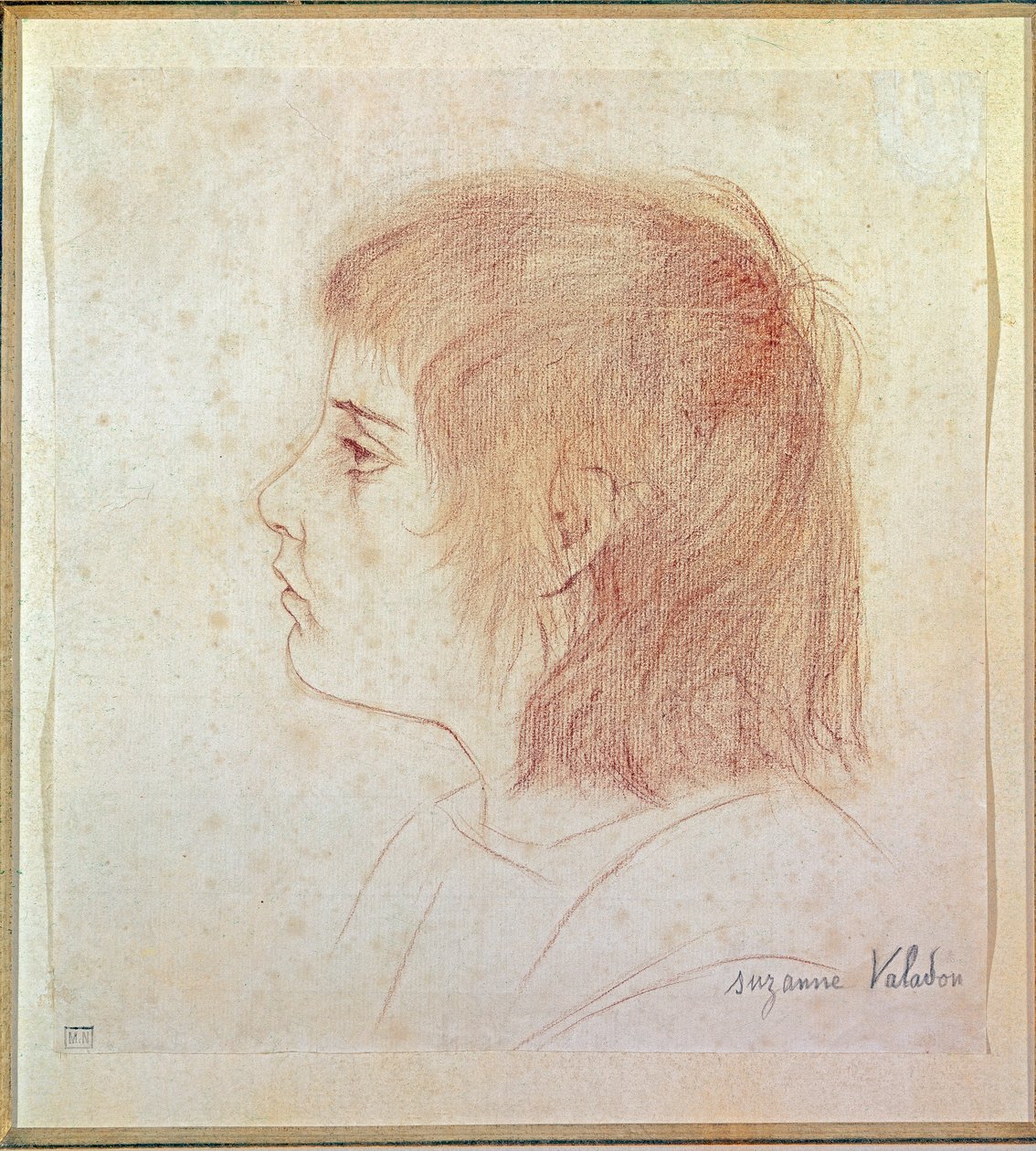 Portræt af maleren Maurice Utrillo som barn af Suzanne Valadon