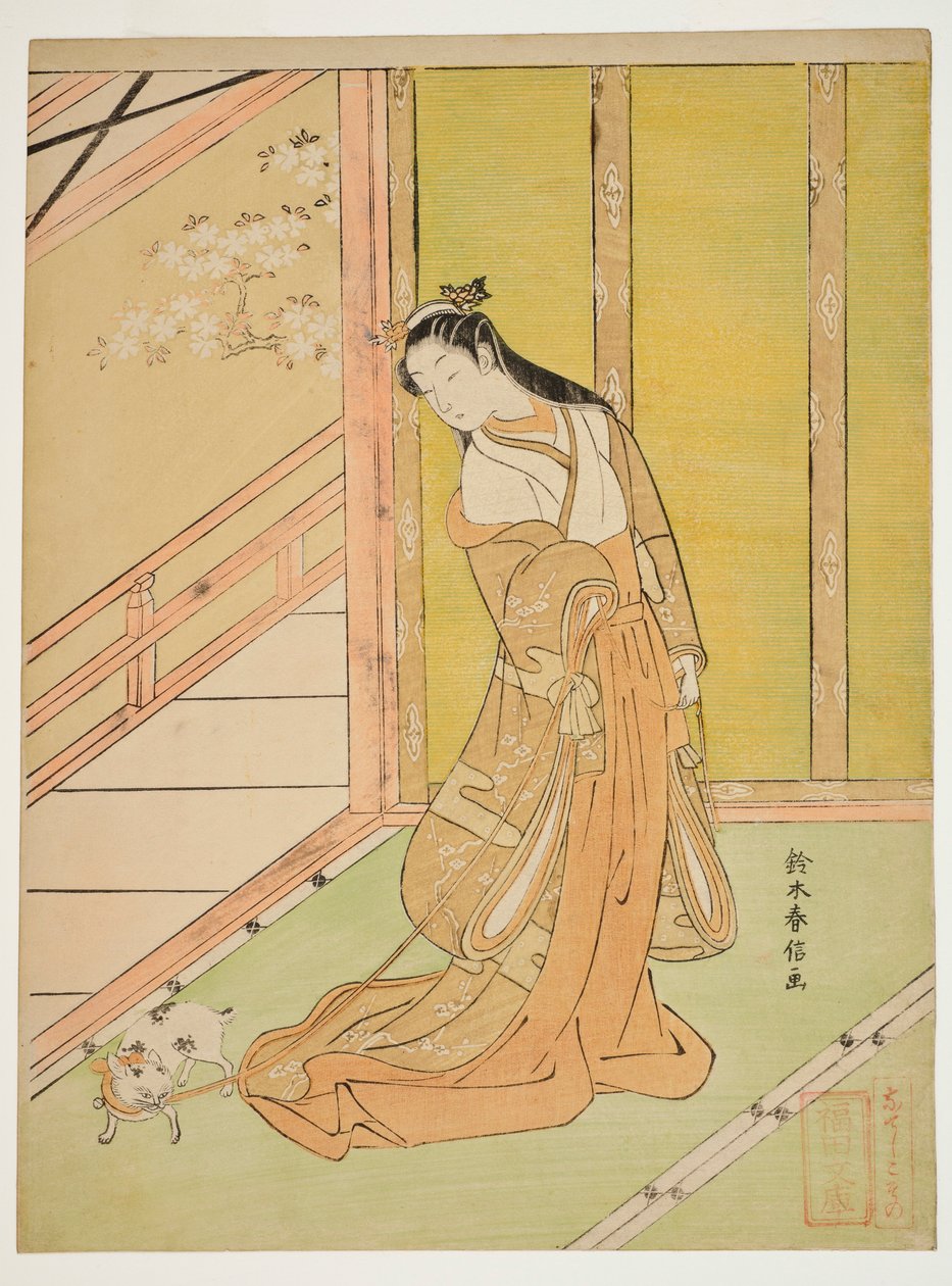 Prinsesse Sannomiya af Suzuki Harunobu