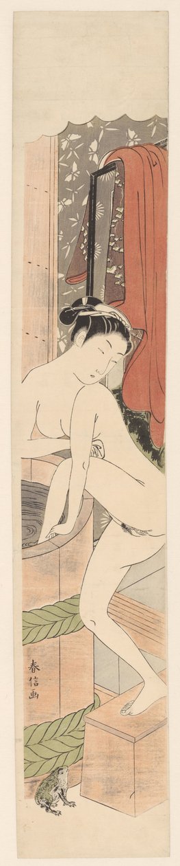 Badende kvinde af Suzuki Harunobu