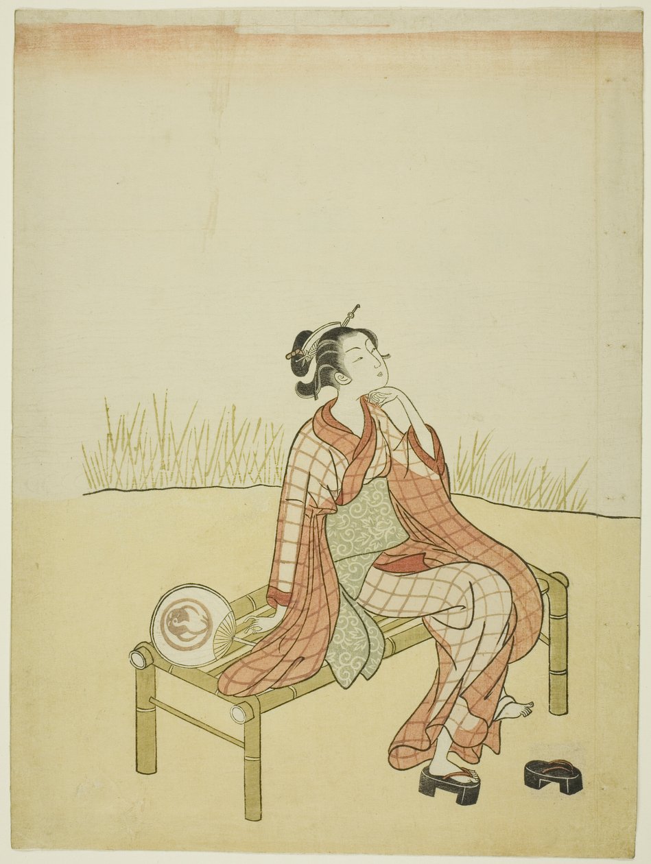 Ved strømmen af Suzuki Harunobu