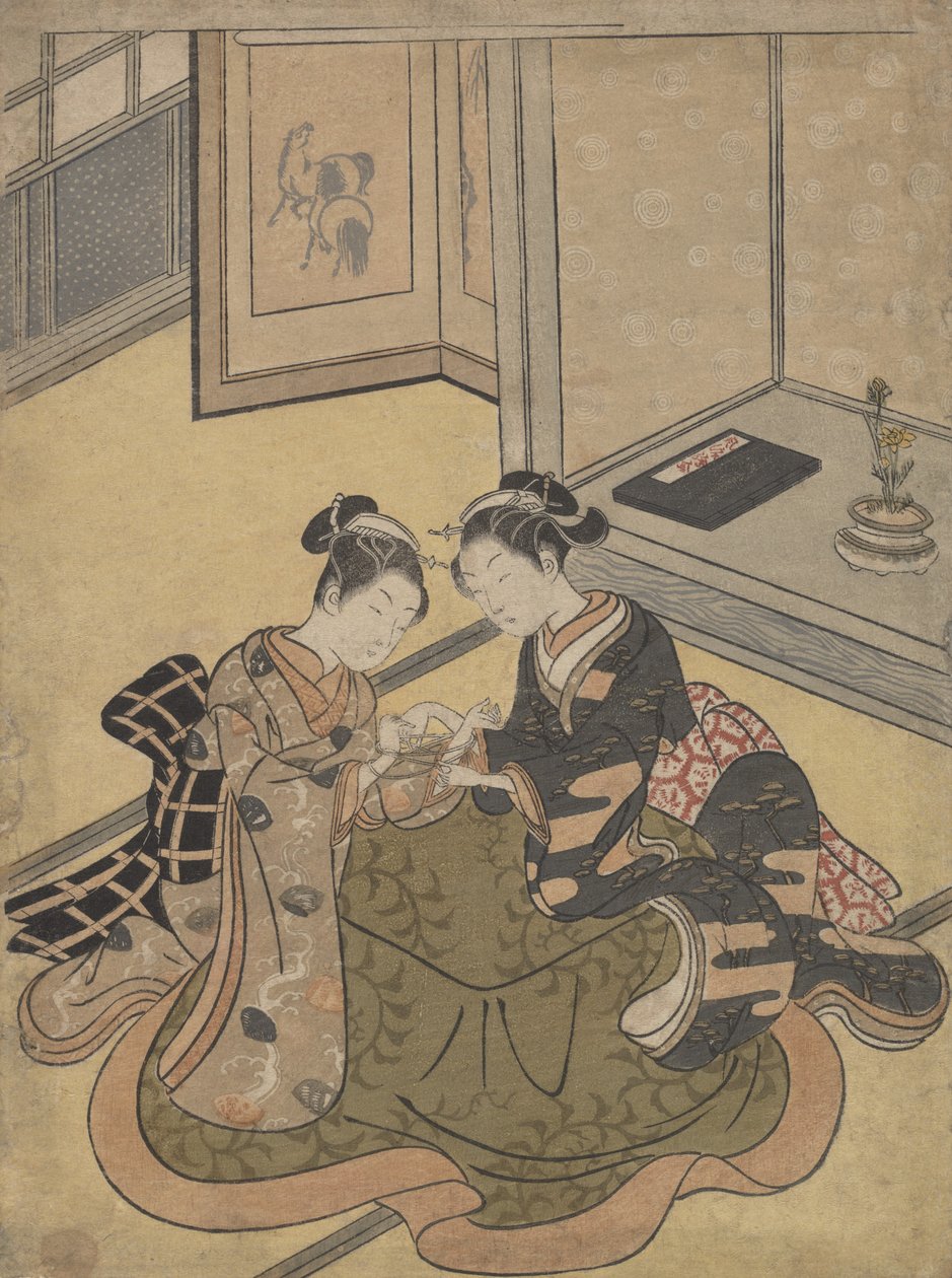 Kattens vugge, ca. 1765., ca. 1765. af Suzuki Harunobu