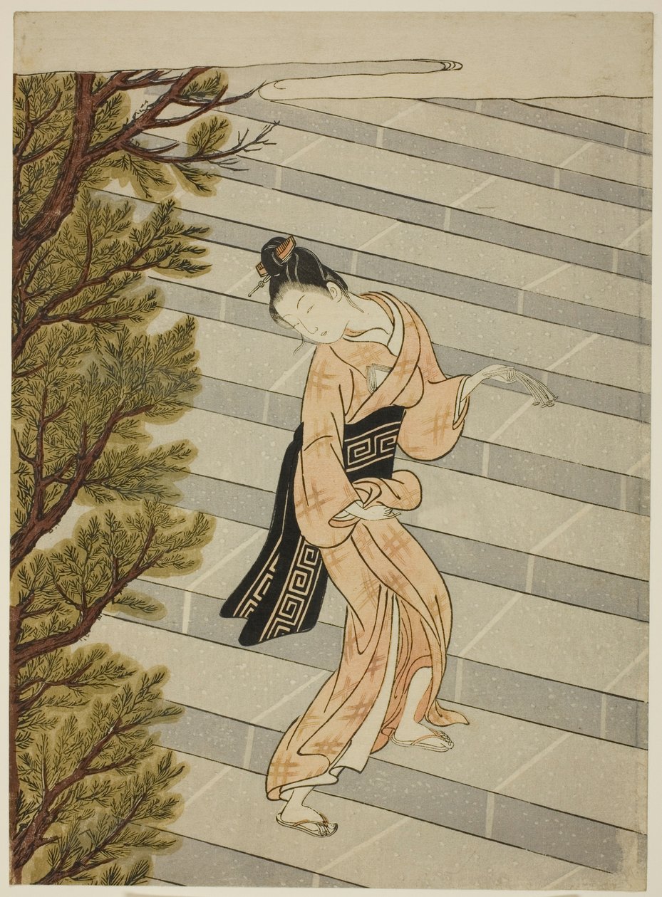 Gå op ad trappen hundrede gange af Suzuki Harunobu