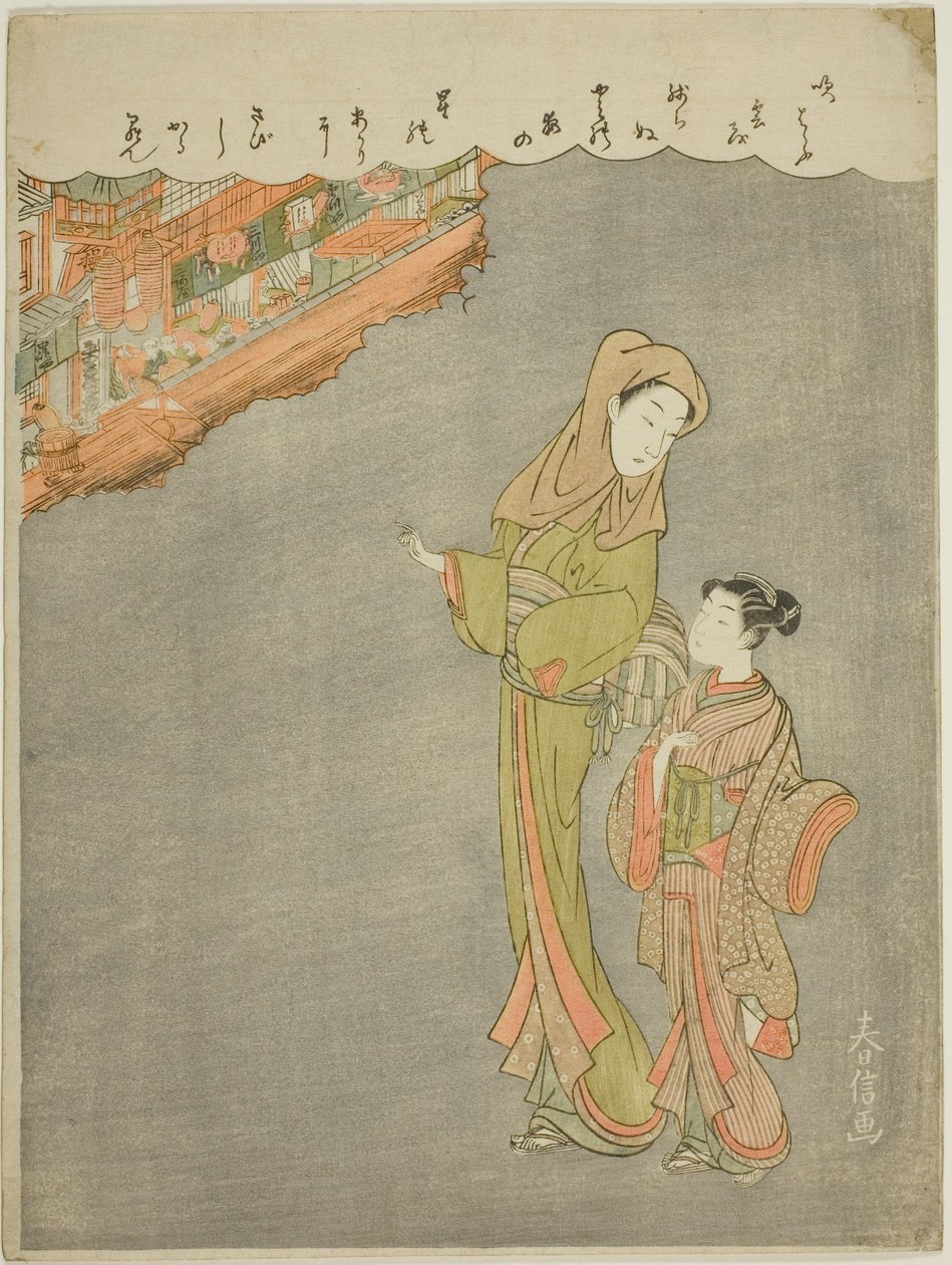 Går i teatret af Suzuki Harunobu