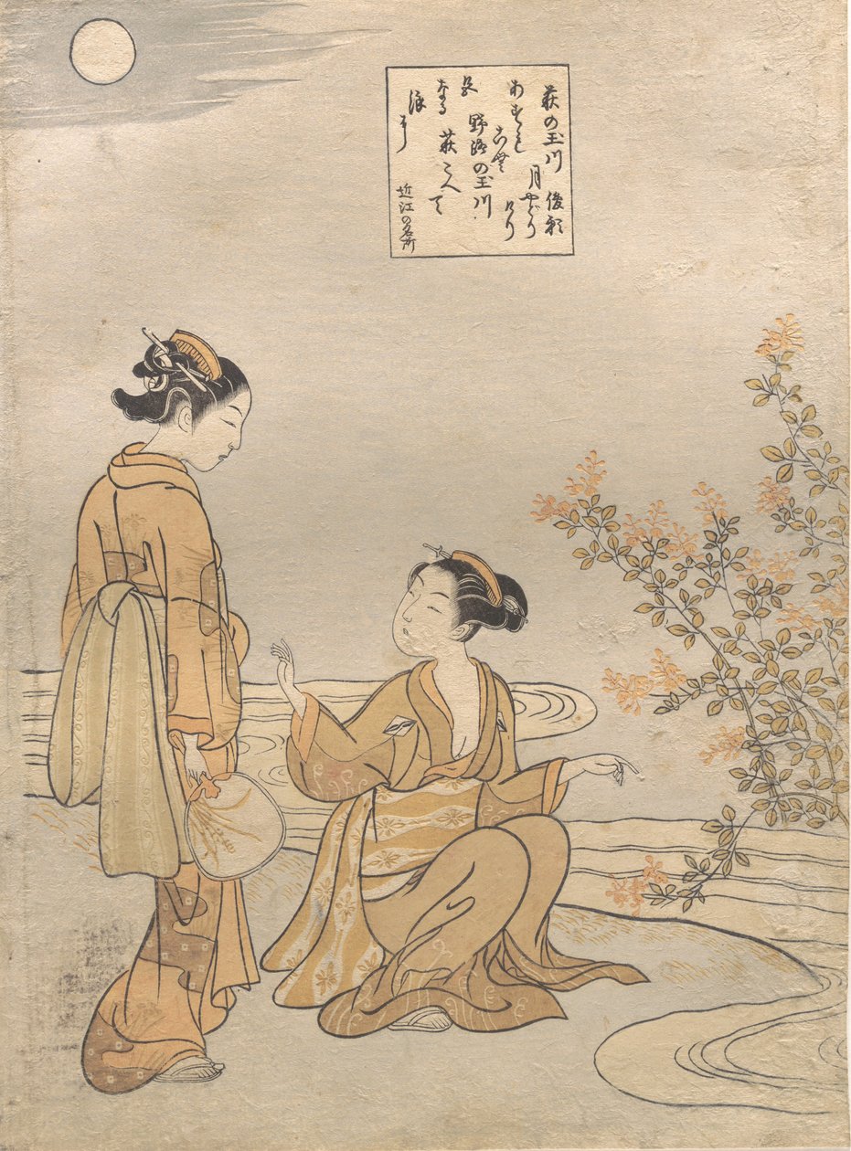 Tama-floden i Hagi. af Suzuki Harunobu