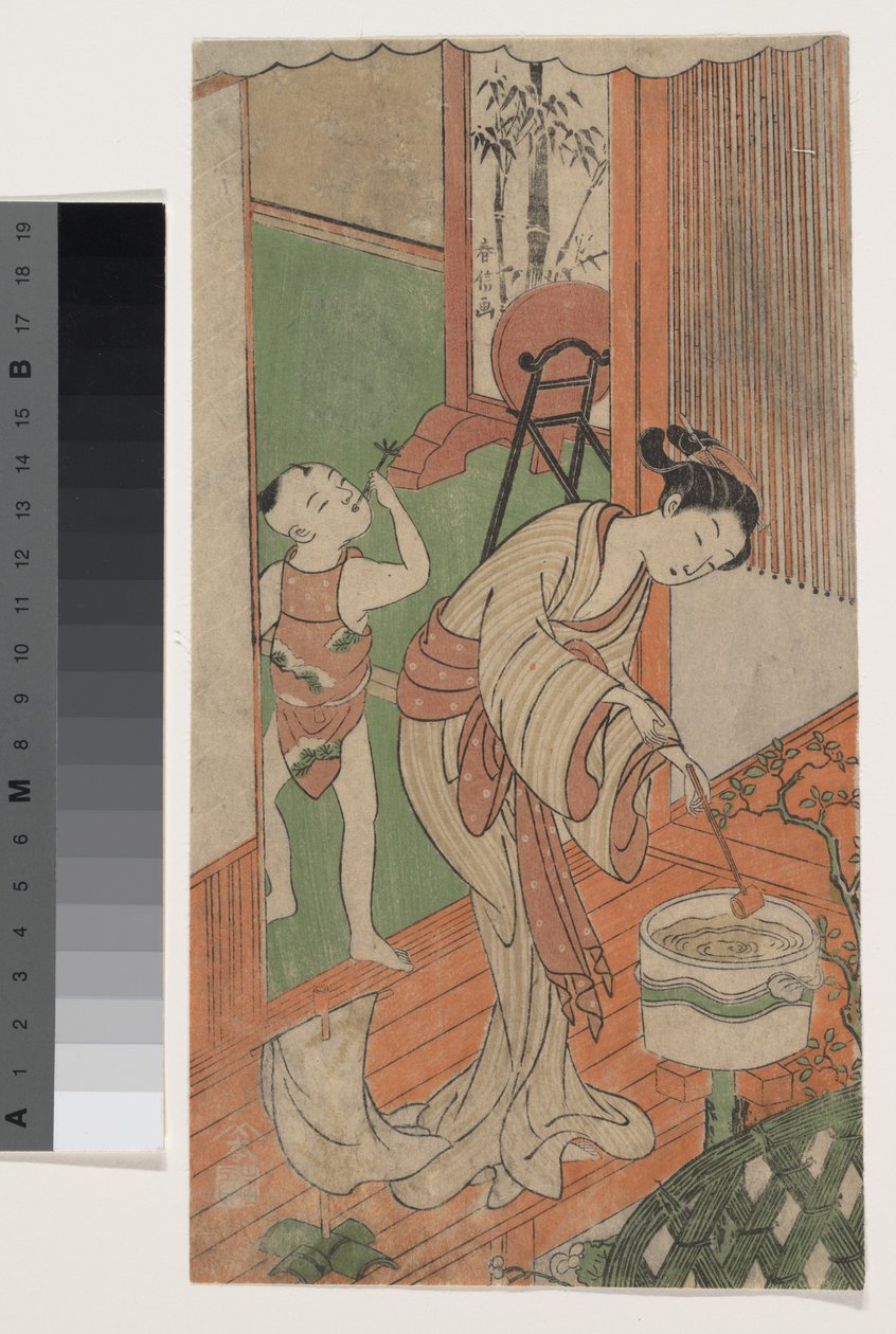 Auf der Veranda af Suzuki Harunobu