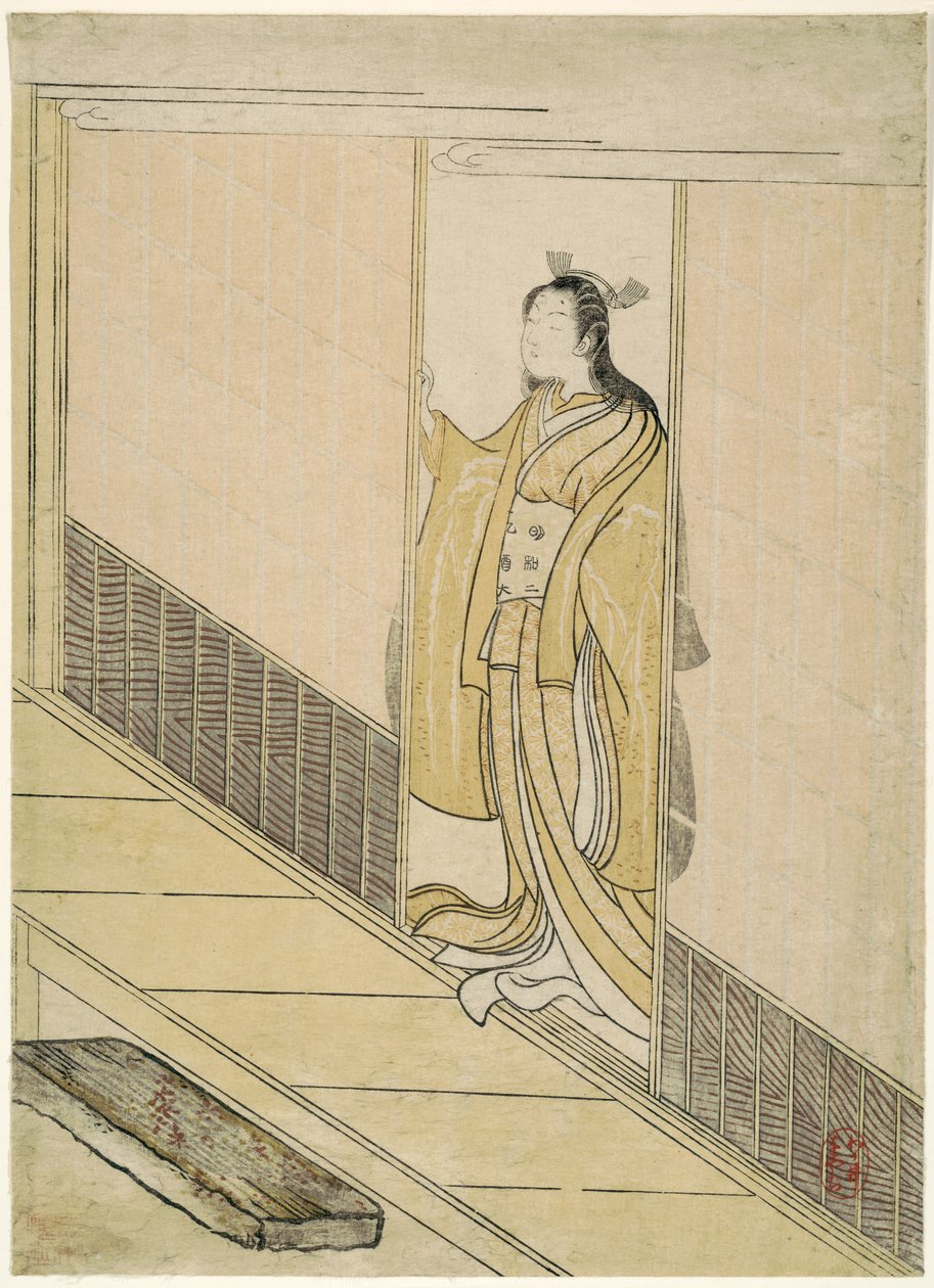 Parodi på Kawachi-goe fra "Tales of Ise", 1765 af Suzuki Harunobu
