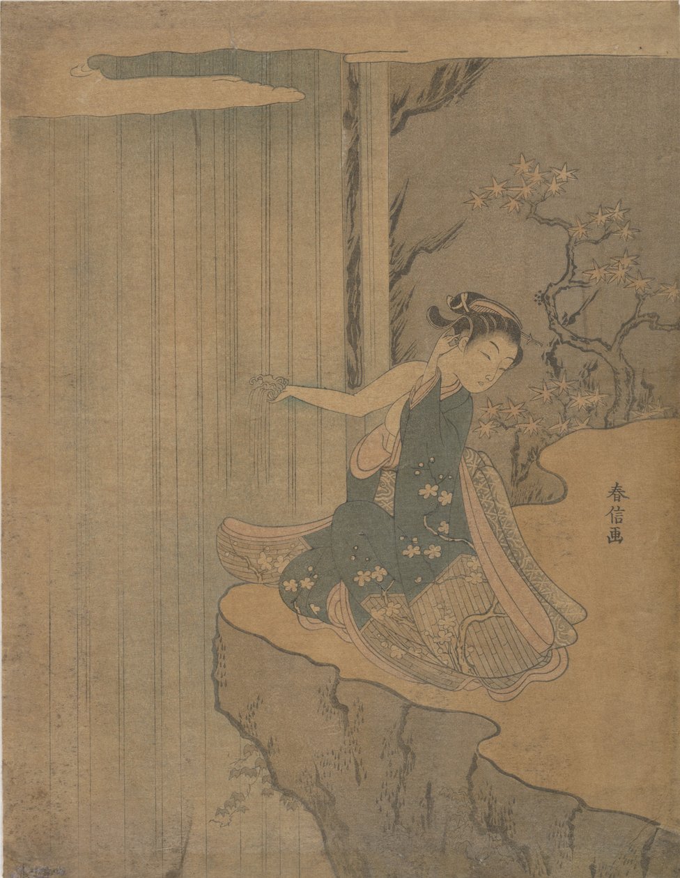 Parodi på legenden om Kyoyu og Sofu, 1764-72., 1764-72. af Suzuki Harunobu