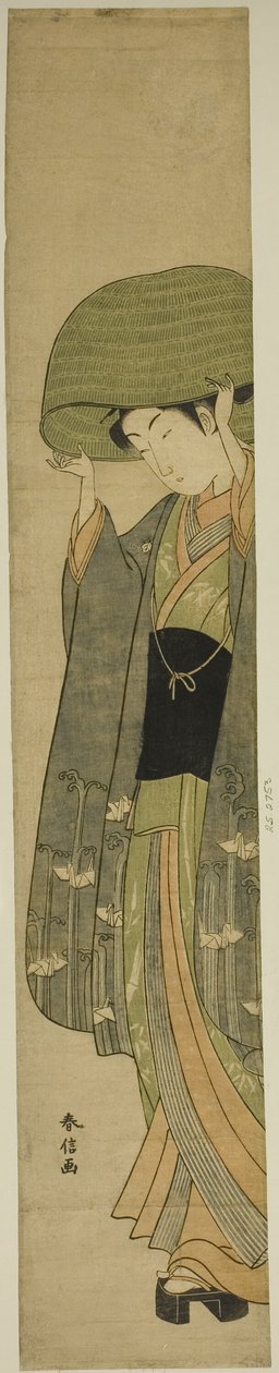 Kurvehatten af Suzuki Harunobu