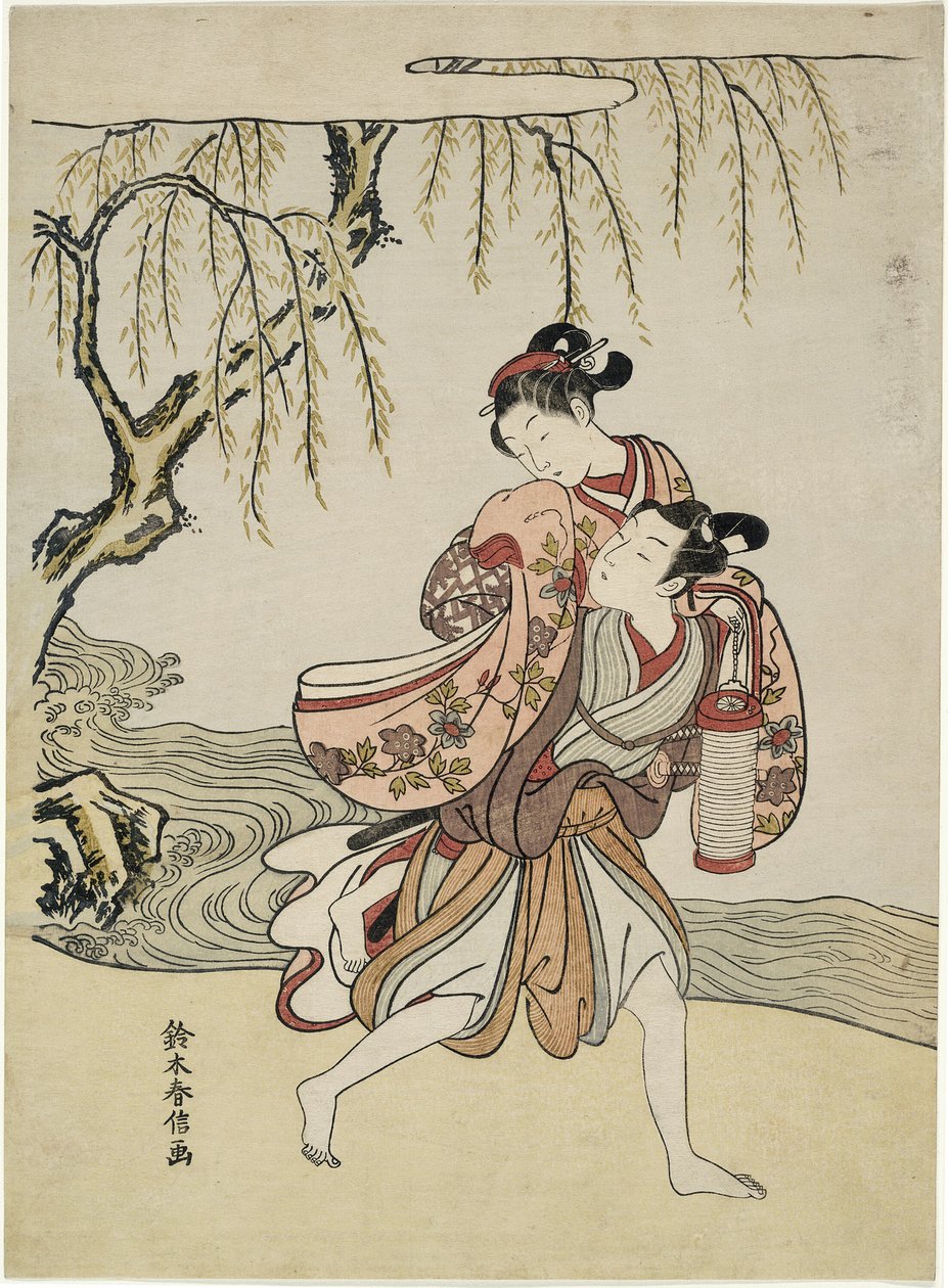 The Elopement (parodi på Akutagawa-episoden fra "Tales of Ise") af Suzuki Harunobu