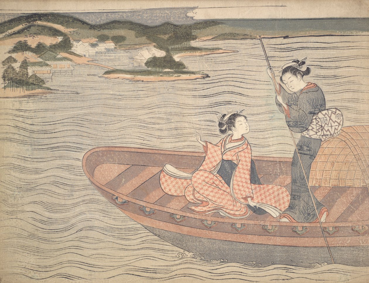 Færgebåden af Suzuki Harunobu