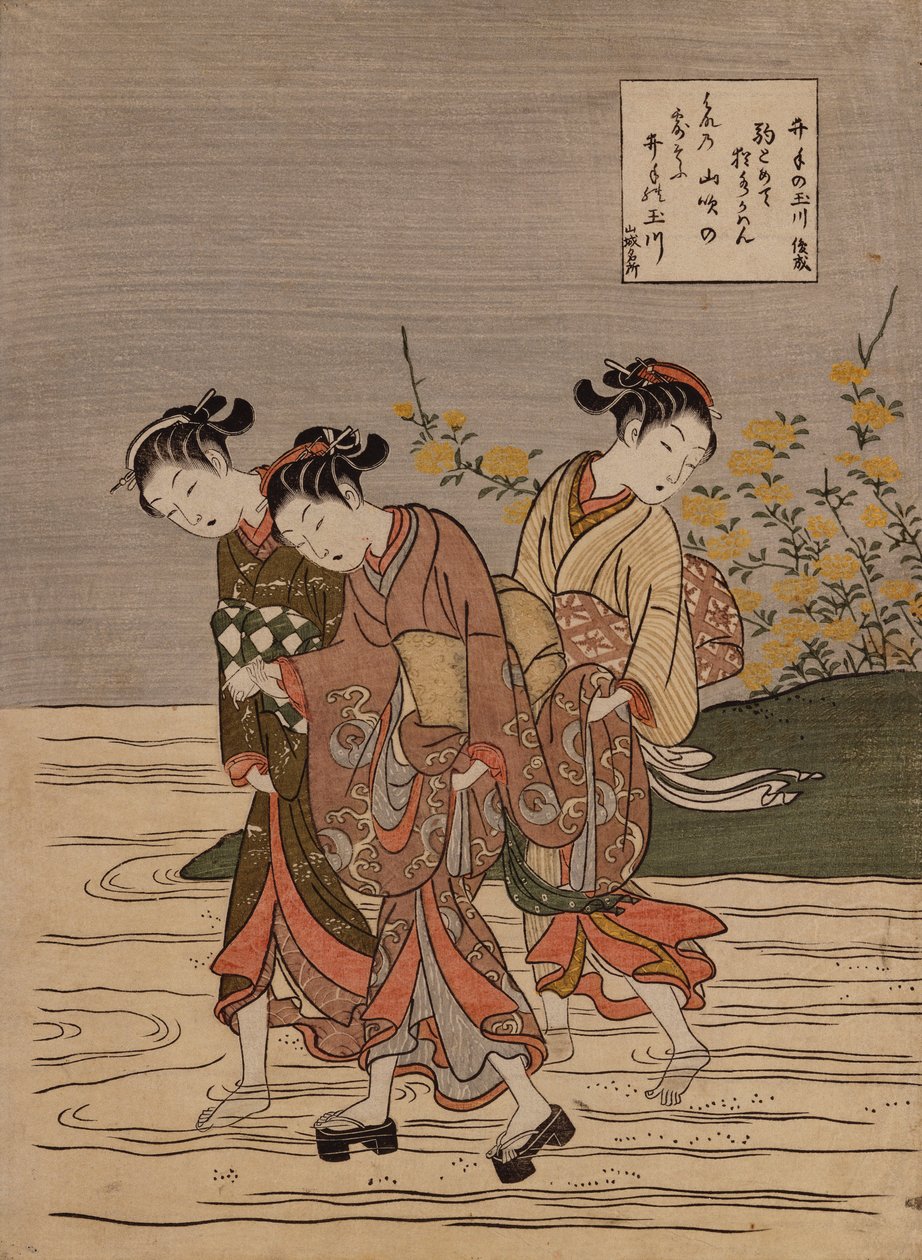 The Jewel River at Ide", fra serien "The Six Jewel Rivers" af Suzuki Harunobu