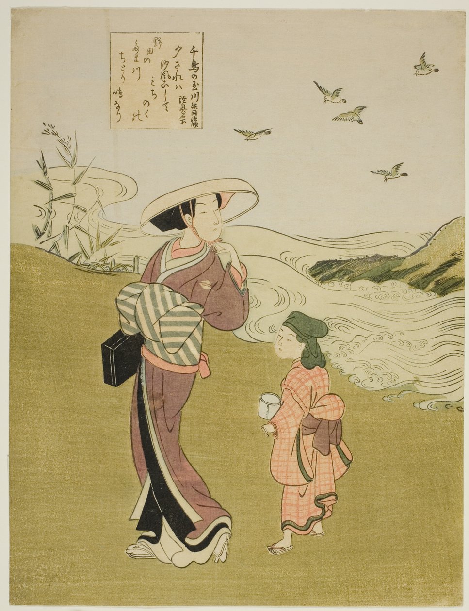 The Jewel River of Plovers (Chidori no Tamagawa), fra en unavngiven serie af Six Jewel Rivers af Suzuki Harunobu