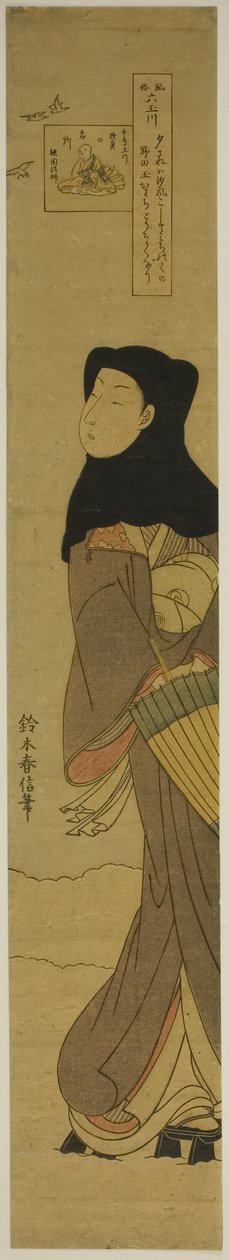 The Jewel River of Plovers (Chidori no Tamagawa), fra serien "Six Jewel Rivers in Popular Customs (Fuzoku Mu Tamagawa)" af Suzuki Harunobu