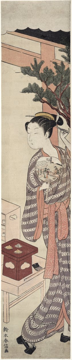 Teboden - Kagiya Osen, c.1769 af Suzuki Harunobu