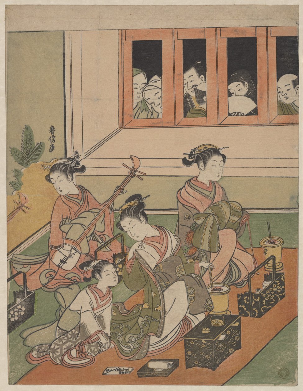 De iagttagende og de iagttagede af Suzuki Harunobu