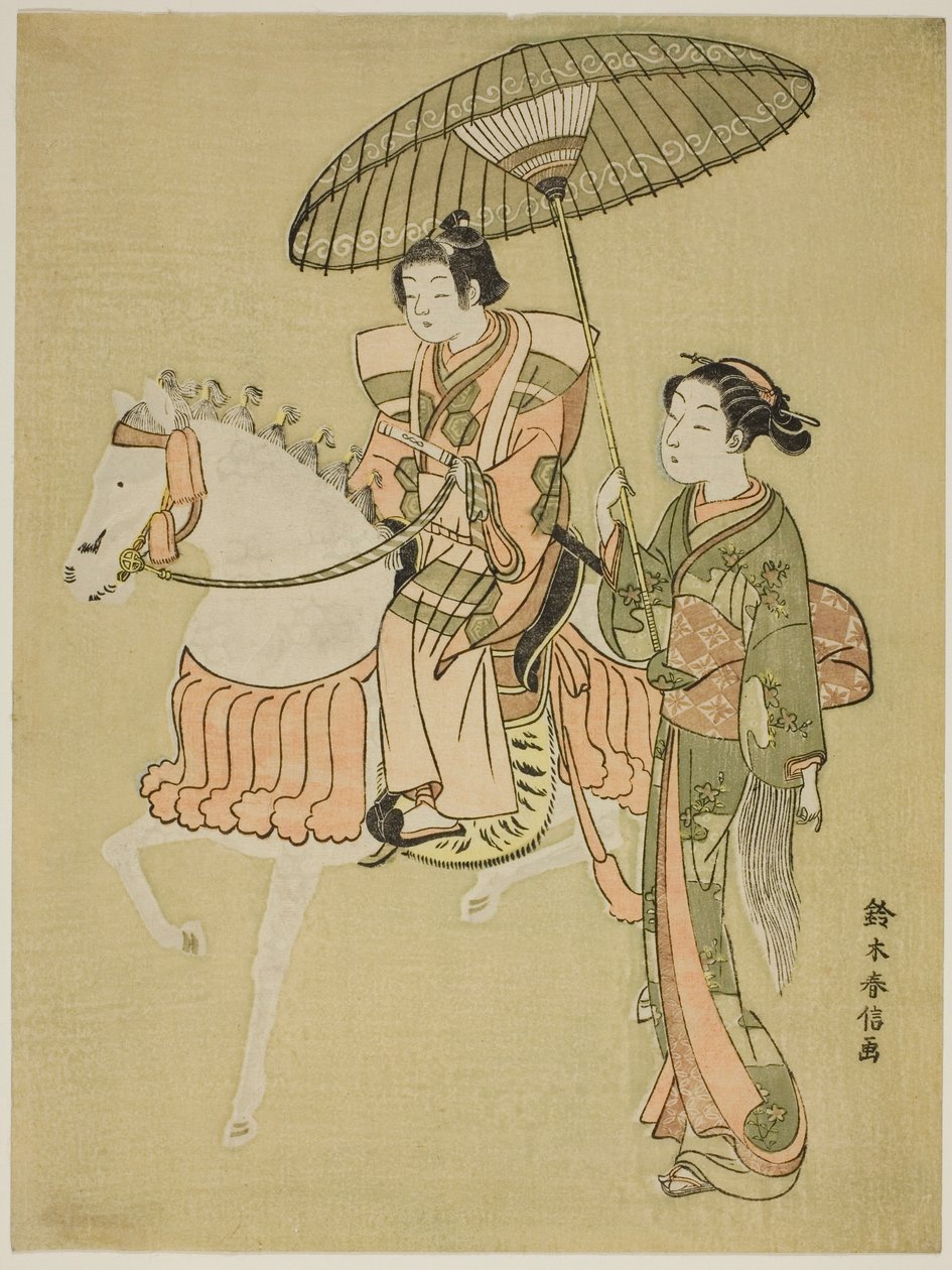 Den unge Rytter af Suzuki Harunobu
