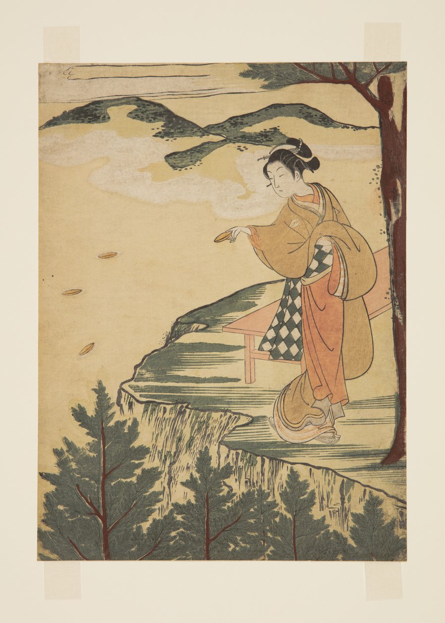 Throwing Clay Dishes dani af Suzuki Harunobu