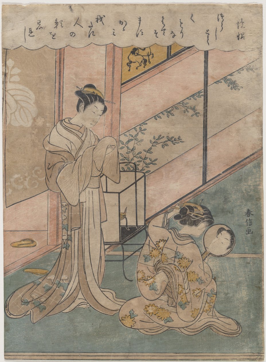 To damer af Suzuki Harunobu